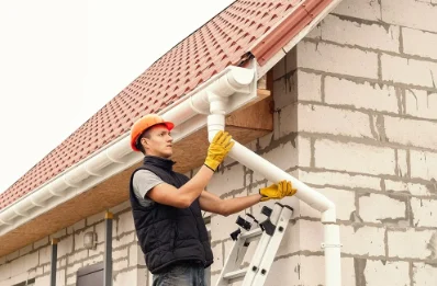 Pose et remplacement de gouttières à Cristot